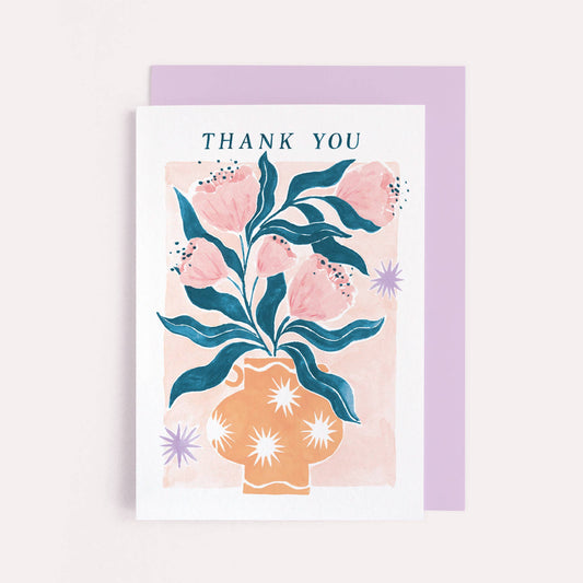 Vase Thank You Card | Art Card | Floral Card