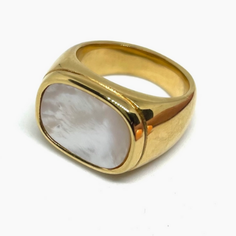 Monroe Seashell Ring - Stainless Steel