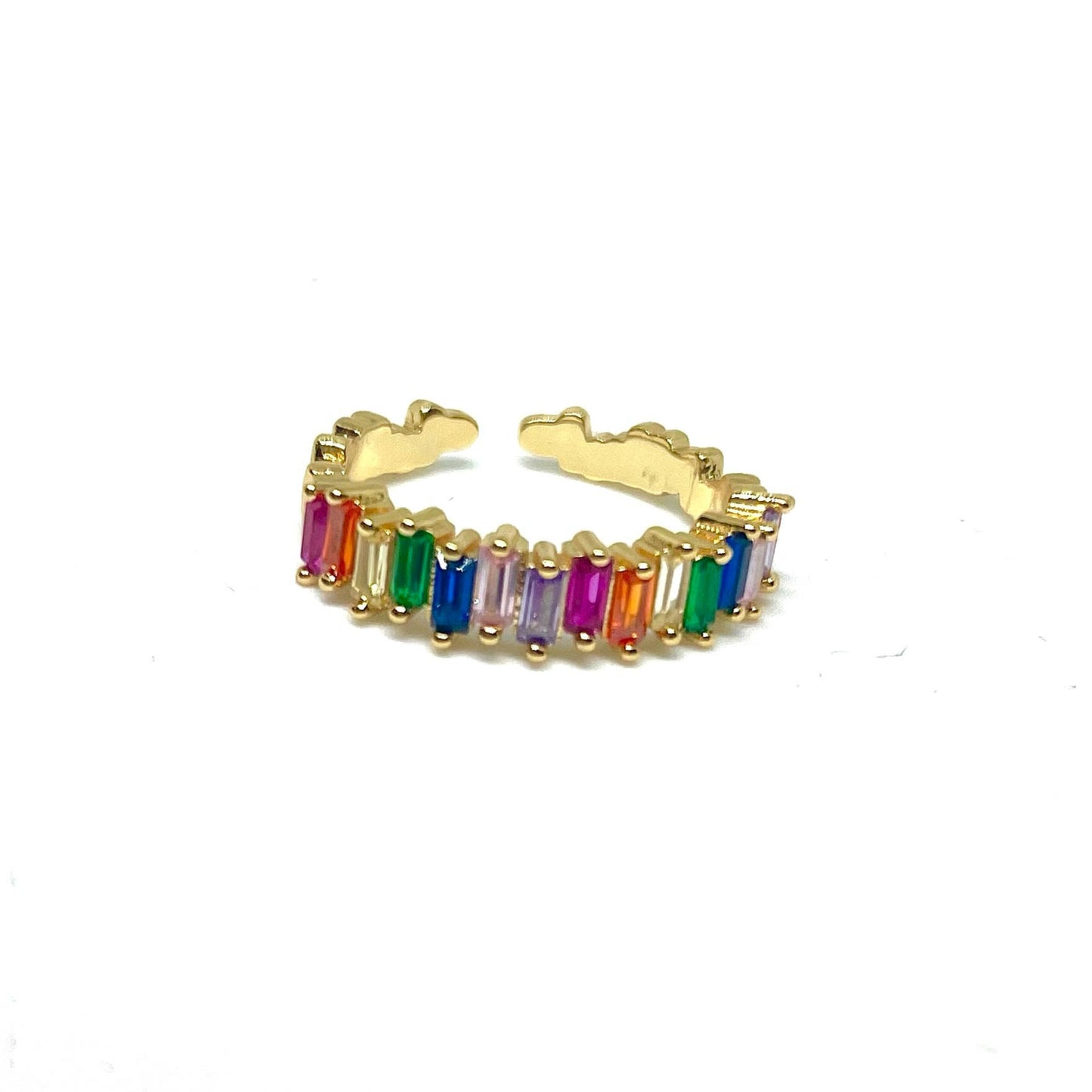 Gold Rainbow Ring - Adjustable