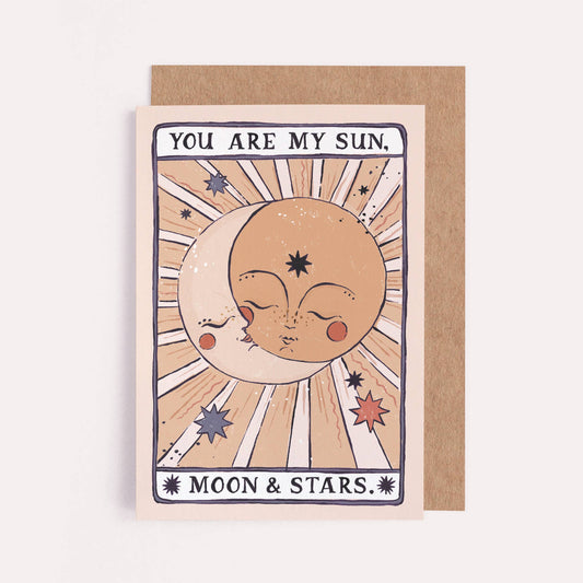 Sun, Moon & Stars Card | Valentine's Card | Love Card