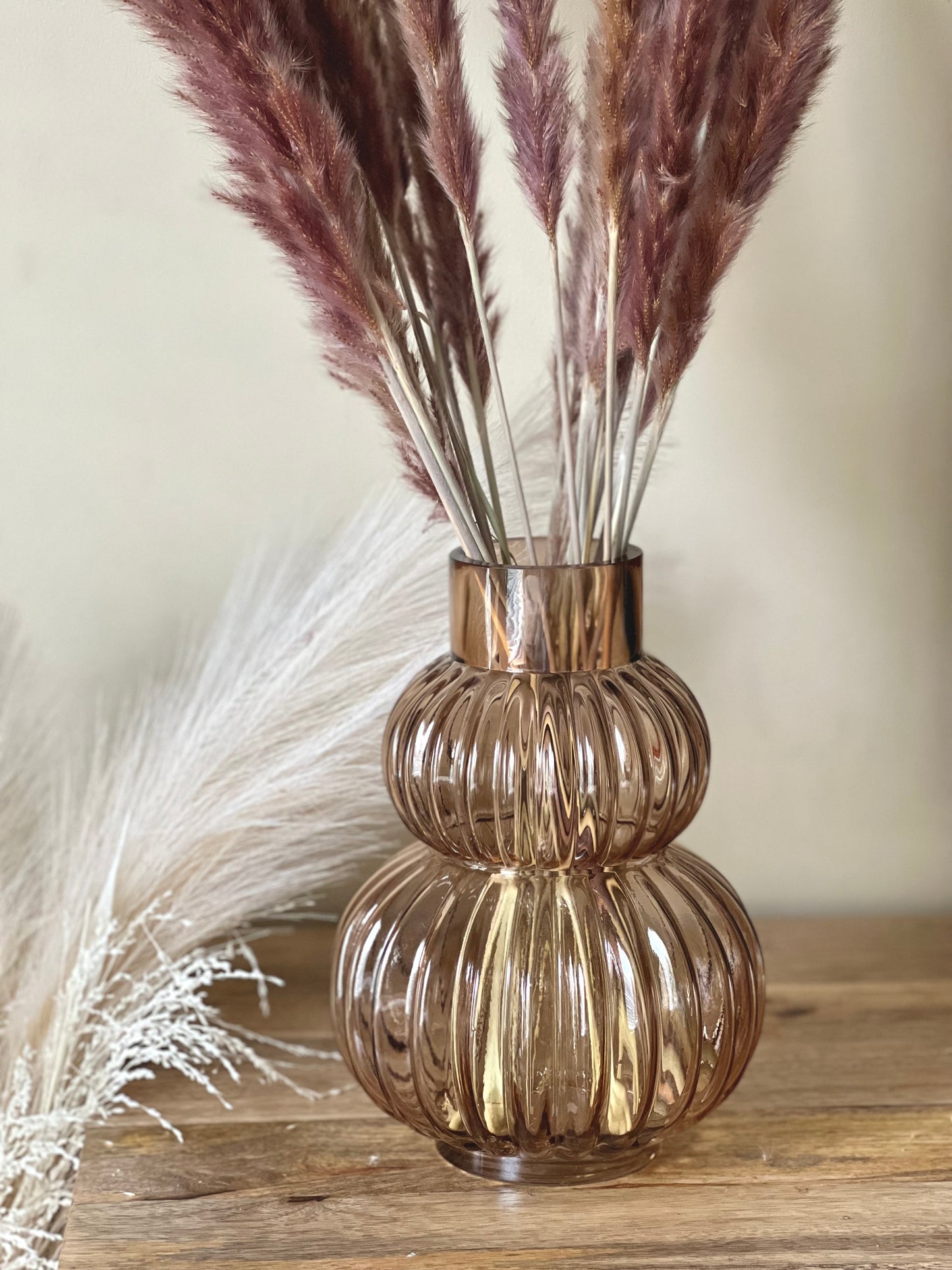 Bubble Glass Brown vase