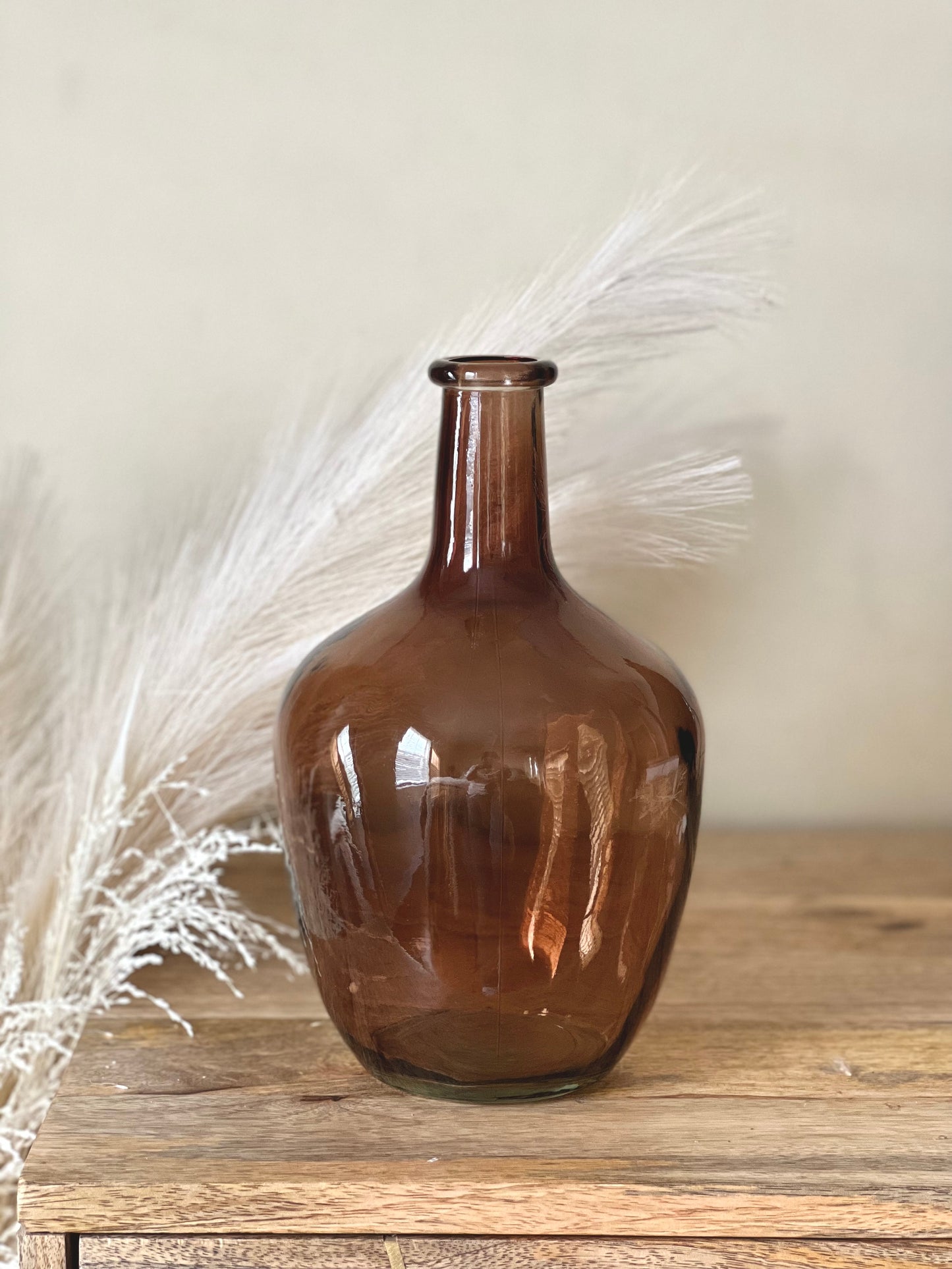 Signature Brown Glass Vase