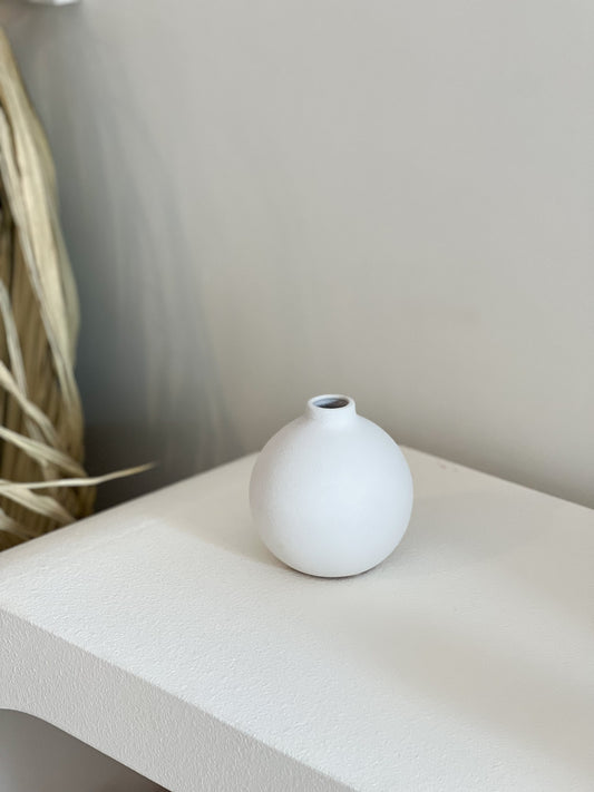 Round Matte Ceramic Vase