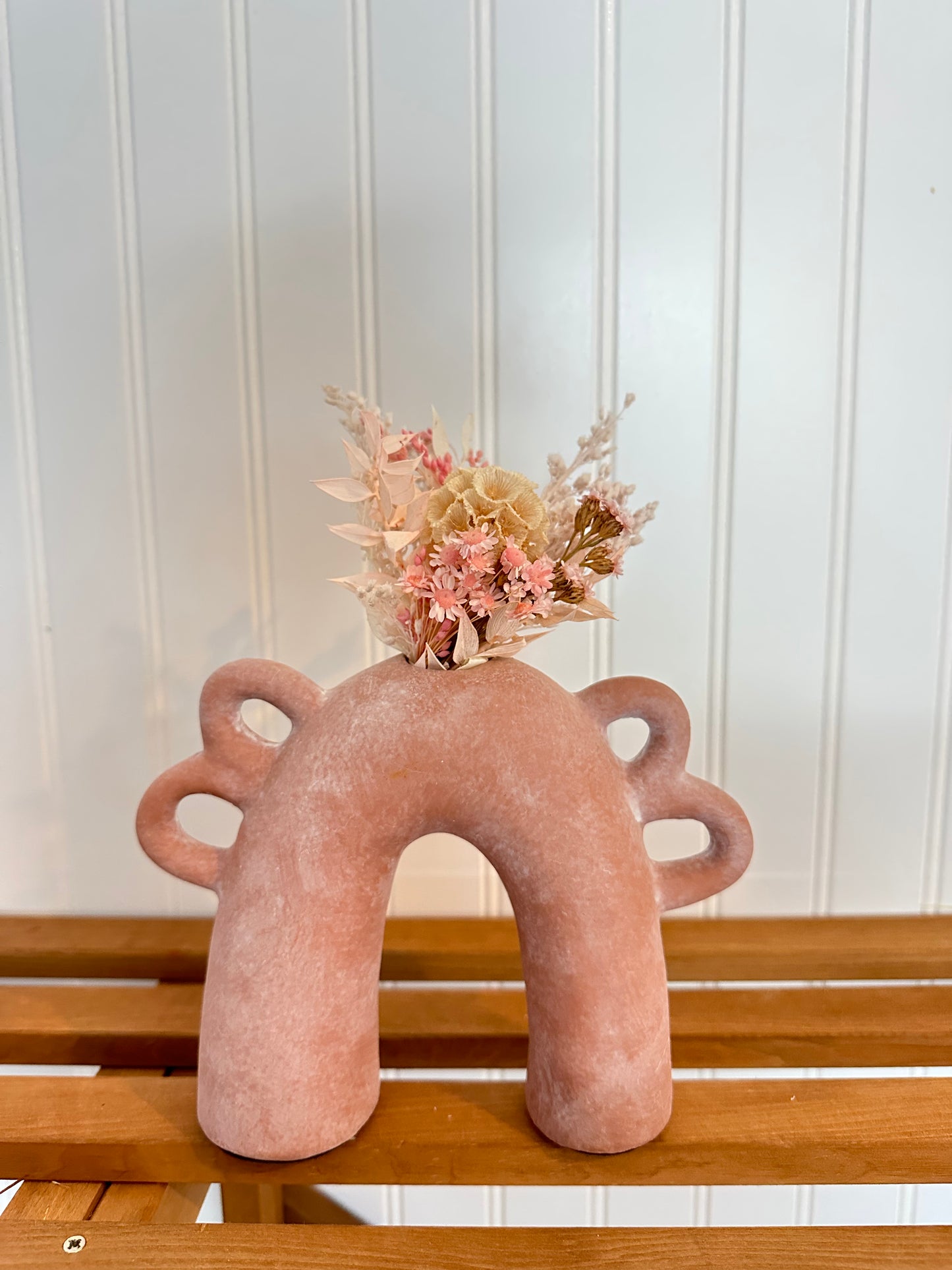 Pink Ania vase + mini bouquet