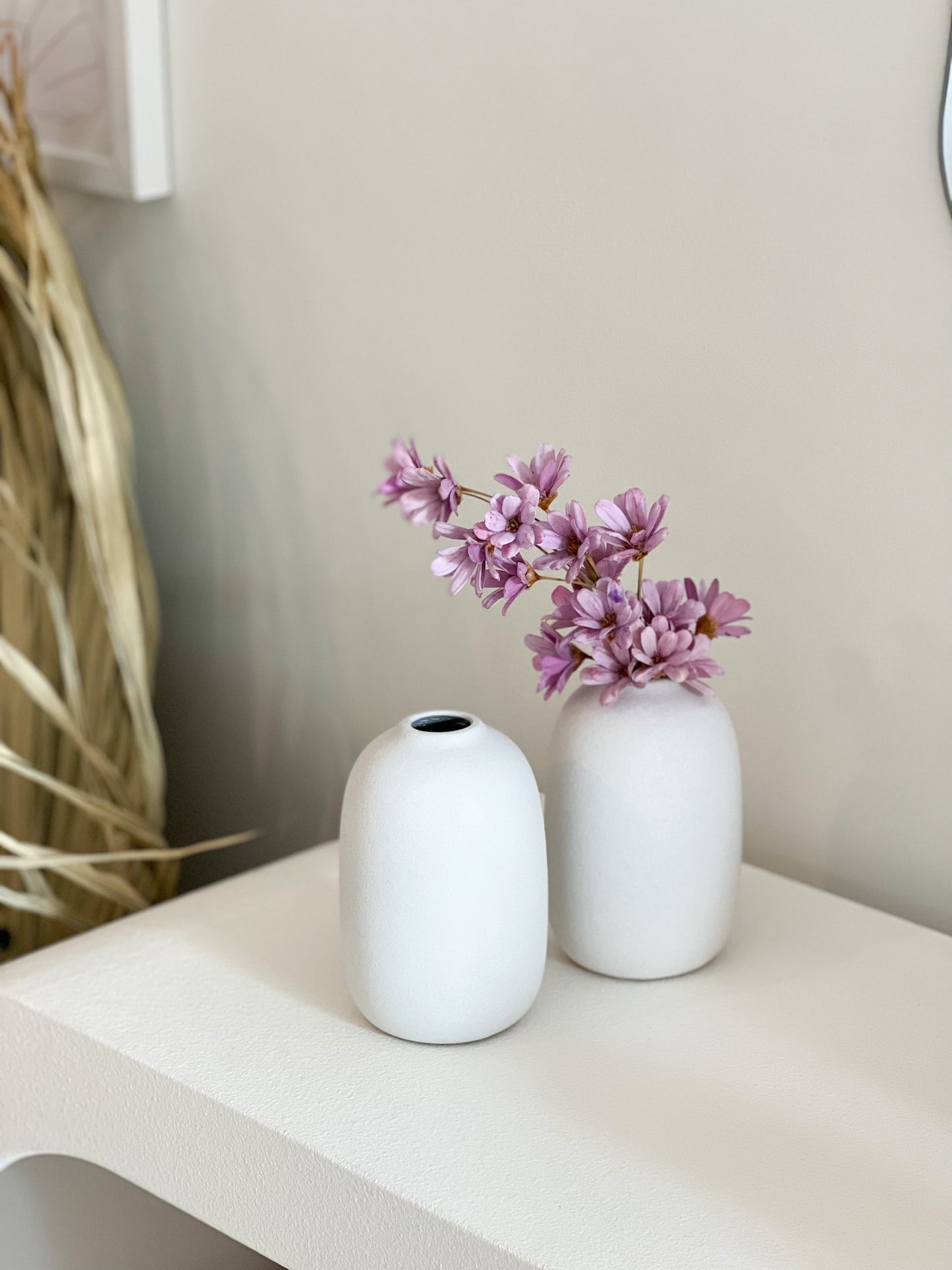 Oval Matte Ceramic Vase